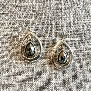 Opulenza Designs Sterling Silver Teardrop Earrings